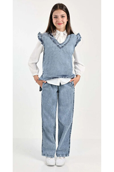 Asortix Girl's 3-Piece Denim Set