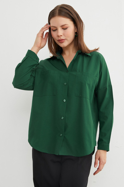 Fulla Moda Basic Double Pocket Shirt