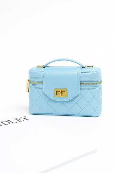 Handley Луксозна капитонирана чанта с печат и детайл с ключалка