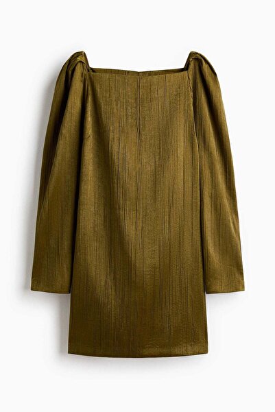 H&M Square neck crêpe dress