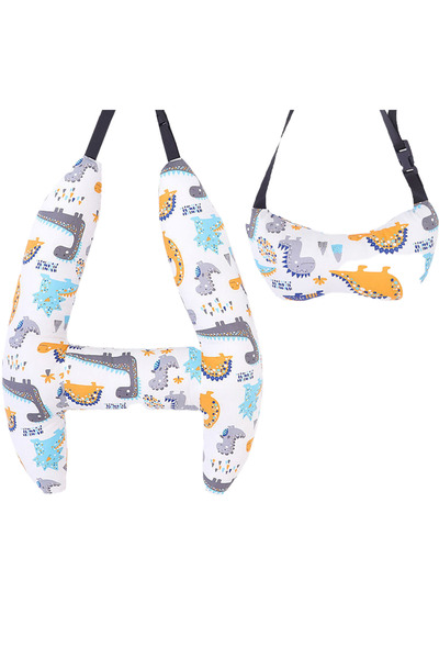 OEM Car Travel Pillow for Children, Body & Head Support, Seat Belt Attachment