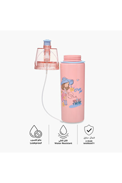 Juniors Printed Tritan Water Bottle with Water Mist Trigger – 500 ml