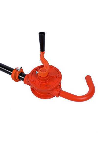 Lawazim Drum Barrel Pump 4Kg Orange - Manual Liquid Transfer Pump for Oil Fuel Industrial Use