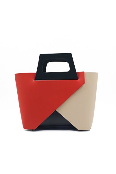 Posete Fagaras Mathilda Leather Purse - Red, 2 Compartments, Non-Adjustable Strap 117 cm