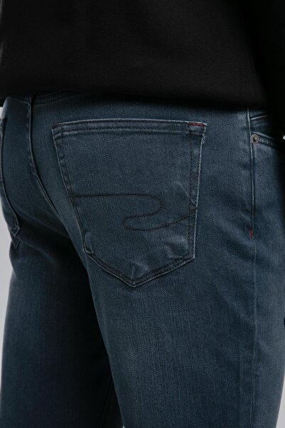 Lee Cooper Jack Mid-Waist Slim Fit Skinny Leg Hapson Smoky Coated Men's Jeans