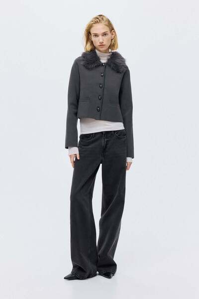 H&M Fine-knit collared cardigan