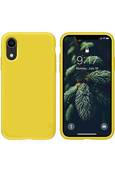 Casey Studios Husa Silicon iPhone XR, cu Microfibra, Slim, de Protectie, Marg...