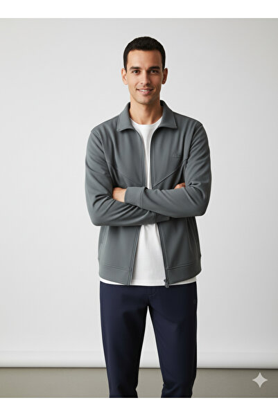 Butik Fermuarlı erkek hırka