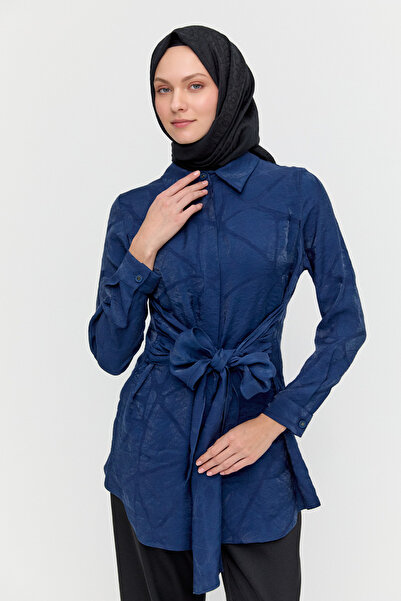 Setrms Jakar Desenli Kuşaklı Tunik