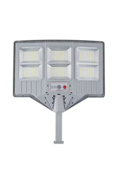 Mihai Lampa solara stradala cu telecomanda JG 706 cu 6 casete 108 LED 6000K senzor de miscare 150W