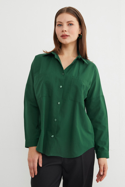 Fulla Moda Basic Double Pocket Shirt
