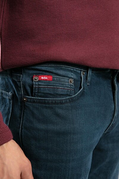 Lee Cooper Jagger Normal Waist Slim Fit Straight Leg Lisa Dark Aqua Green Men's Jeans