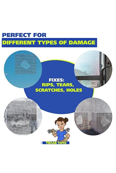 OEM Mosquito Net Repair Adhesive Tape, Waterproof Strong Adhesive, 5 cm x 5 m - Black