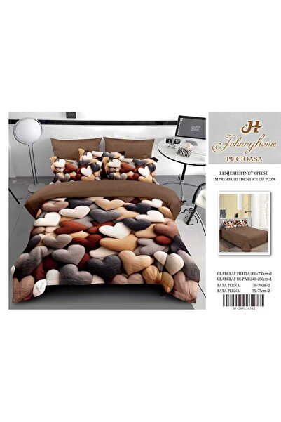 Inovius Double bed linen with 4 pillowcases 3DSIPRO03