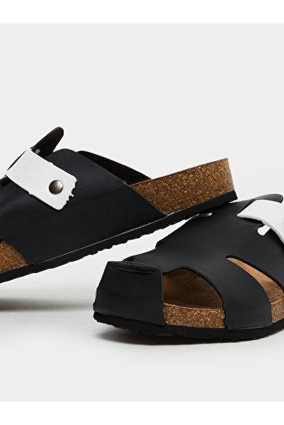 Styli Dual-Tone Buckled Comfort Sandals