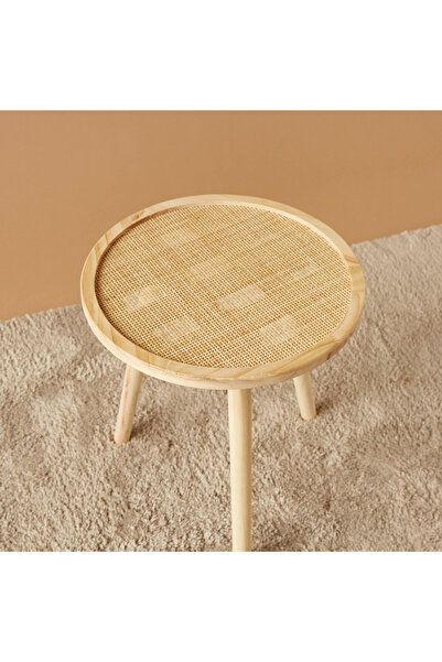 Lifestyle Wooden Top Accent Table - 40x40x51 cms