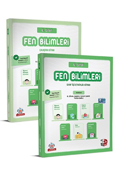 3D Yayınları 6. Sınıf Fen Bilimleri Çalışma ve Sınıf İçi Etkinlik Kitabı 2025...