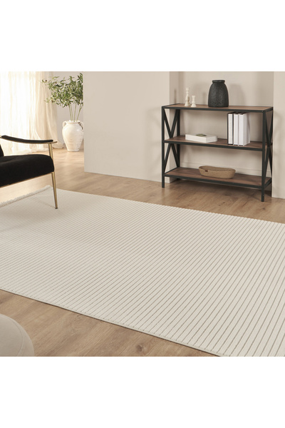 Kaşmir Halı İskandinav Nora Cream Salon Mutfak Halısı Yolluk