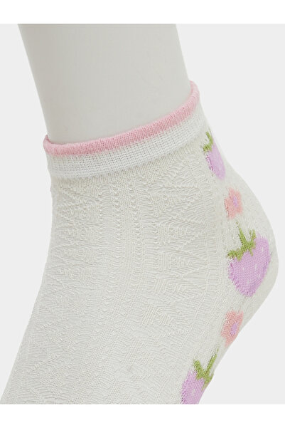 Styli Pack of 5 - Girls Flower Pattern Socks