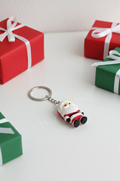 JoyShine Santa Claus Keychain, Christmas Themed Cute Santa Charm, Bag Ornament, New Year Gift Idea