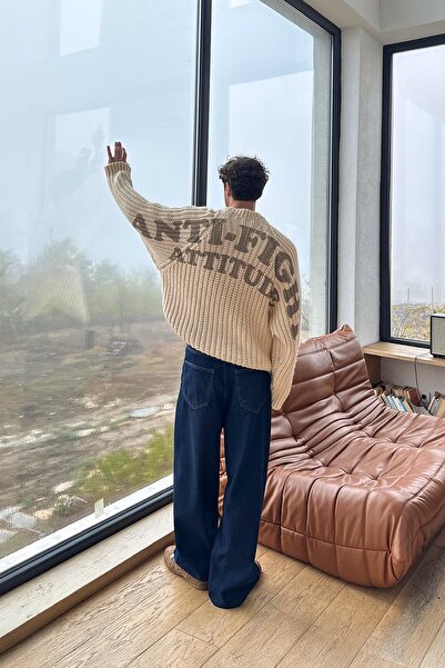 Flaw Wear Πλεκτό πουλόβερ πλάτης με τύπωμα