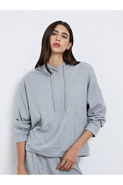 Styli Grey Waffle Knit Hoodie and Joggers Co-Ords