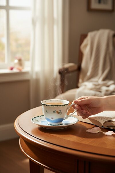 ROY KING 2-Piece Coffee Cup 90 Cc Blue