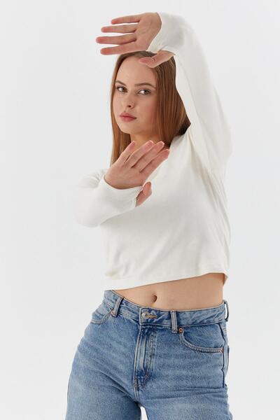 Shopping Shop Square neck bodysuit ecru