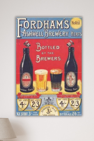 DURUSA FORDAMS Γραπτή ρετρό πινακίδα, ρετρό τραπέζι MDF, 30x20 εκ. 3mm MDF UV...