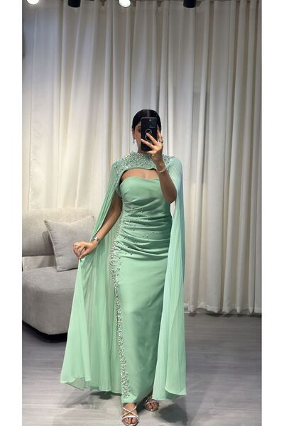 chic angel Embroidered evening dress