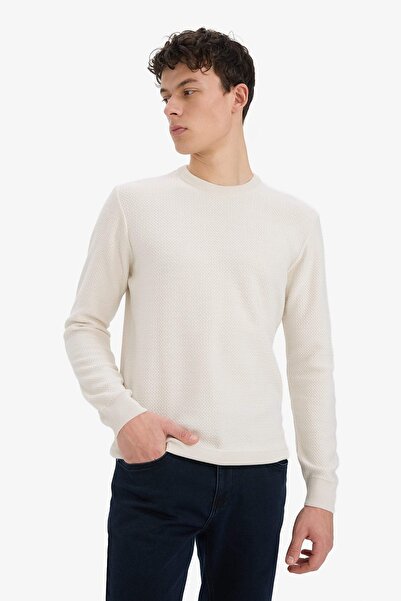 DeFacto Erkek Kazak C9618AX/BG734 STONE