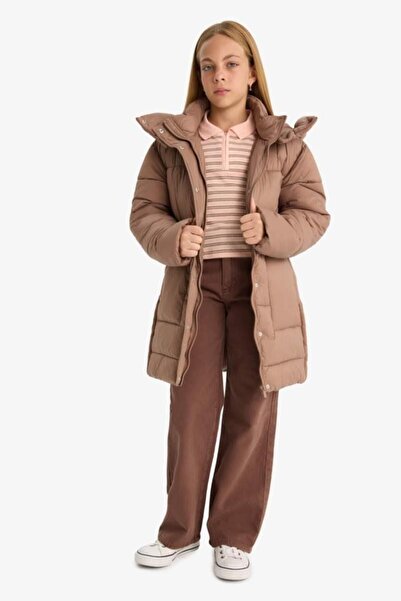 DeFacto Girl's Waterproof Hooded Parka (25 Au)