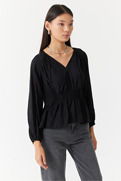 PAULMARK Women's Gather Detailed Blouse