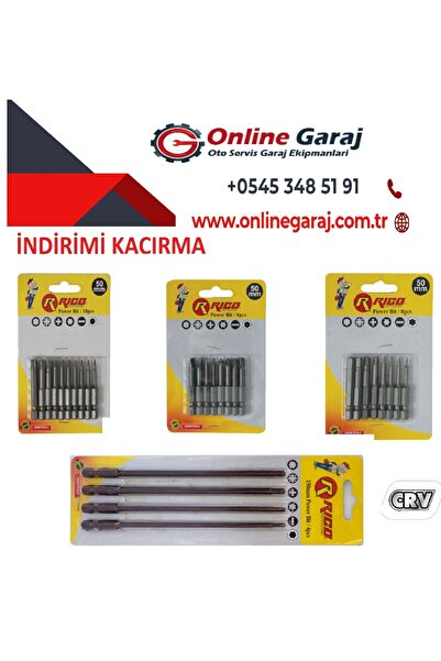 Rico 30 Parça Matkap Ucu Uzun Ve Kısa Torx Bits Uç Seti Takımı