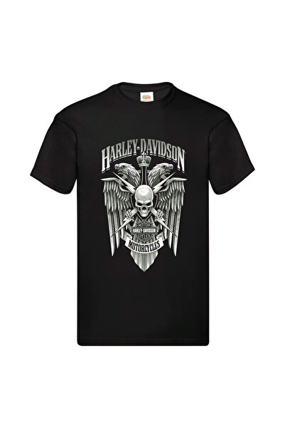 GILDAN ΜΠΛΟΥΖΑ με τύπωμα γραφικό Harley Davidson moto fan