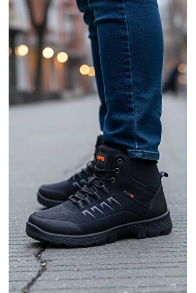 Shubuu Ανδρικές χειμερινές μπότες με φερμουάρ και κορδόνια