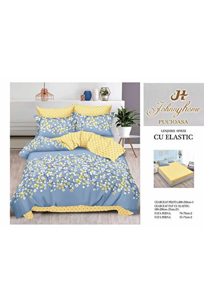 Inovius Bed linen with elastic 6 pieces Luxury Johnny Home Pucioasa DSIPRO143