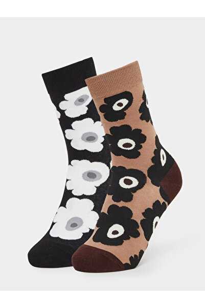Styli Pack of 2 - Floral Print Socks