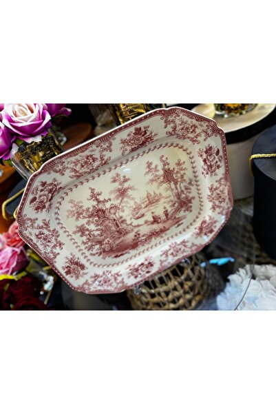 hediye Esterhomedecor Porcelain Serving Plate 32*27cm