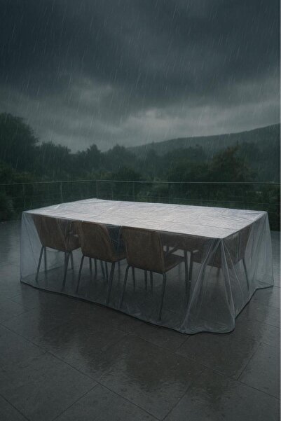 OTOBİR Garden Furniture Protection Cover 200X150X100 cm Thick Micron Full Pro...