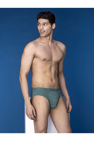 XYXX By Styli Cotton Stretch Brief with Branded Elastic