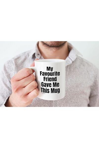 NASAQ Funny Christmas Mug for Friend - 'My Favourite Friend Gave Me This Mug' - 11oz Ceramic (Stuff4)