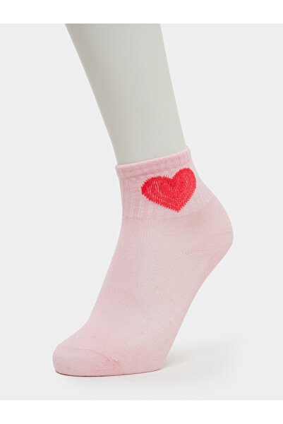 Styli Pack of 5 - Girls Heart Pattern Socks