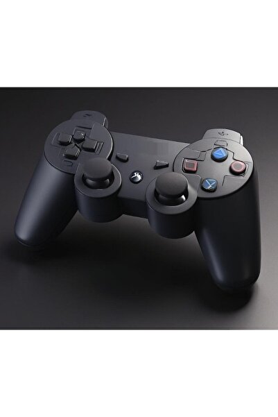 HAPPY JOKER Set of 2 Wireless Double-shock Controllers for PlayStation 3 with Intense Vibration, Black, HAPPY JO