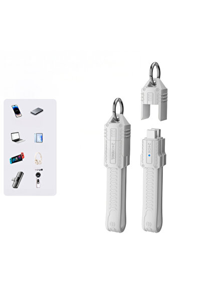 silabor USB 4.0 Esnek Kısa Kablo, Tam Özellikli Veri Kablosu, 40 Gb Aktarım P...