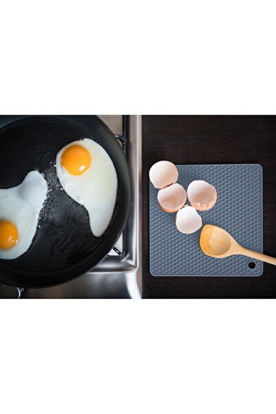 Q's Inn Silicone Kitchen Accessory Set, 4 pcs - Grey