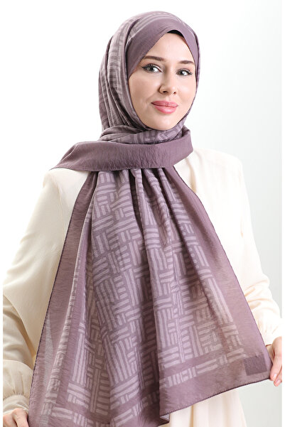 sefamerve Karaca Natural Fiber Shawl 82008-11 Dusty Rose