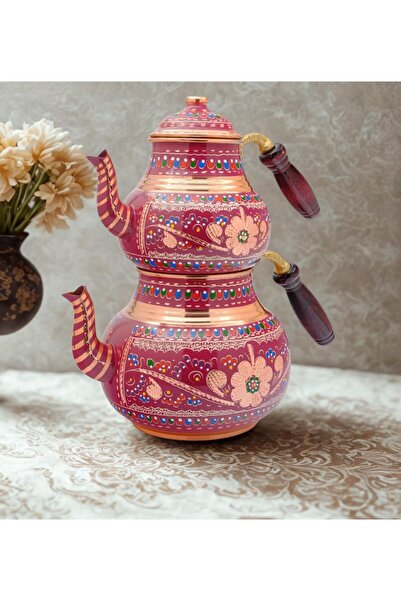 Sözenler 2 Non-Copper Teapot Set Lila