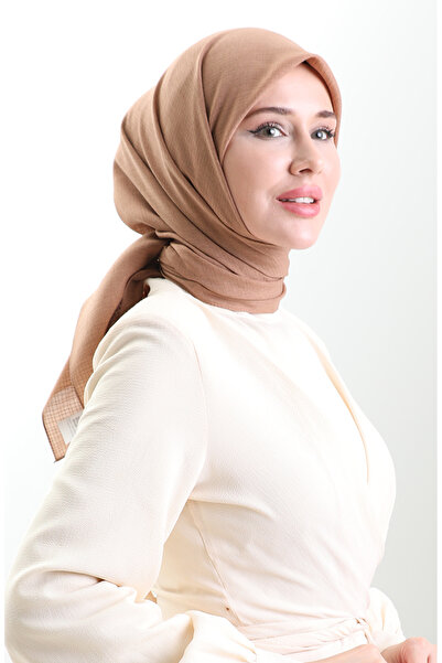 sefamerve Karaca Linen Scarf 82023-17 Caramel