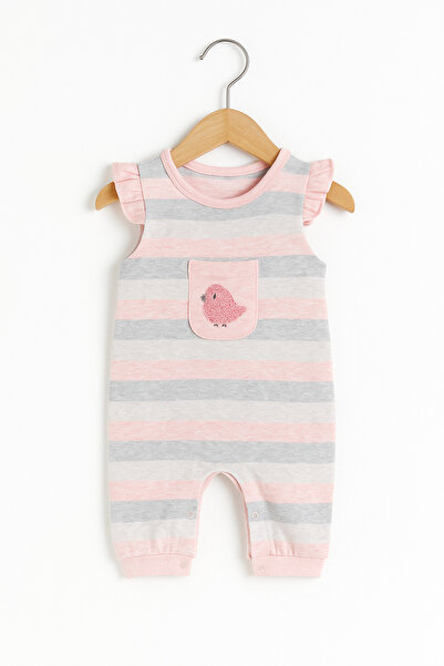 For My Baby Ribbed Knit Jumpsuit